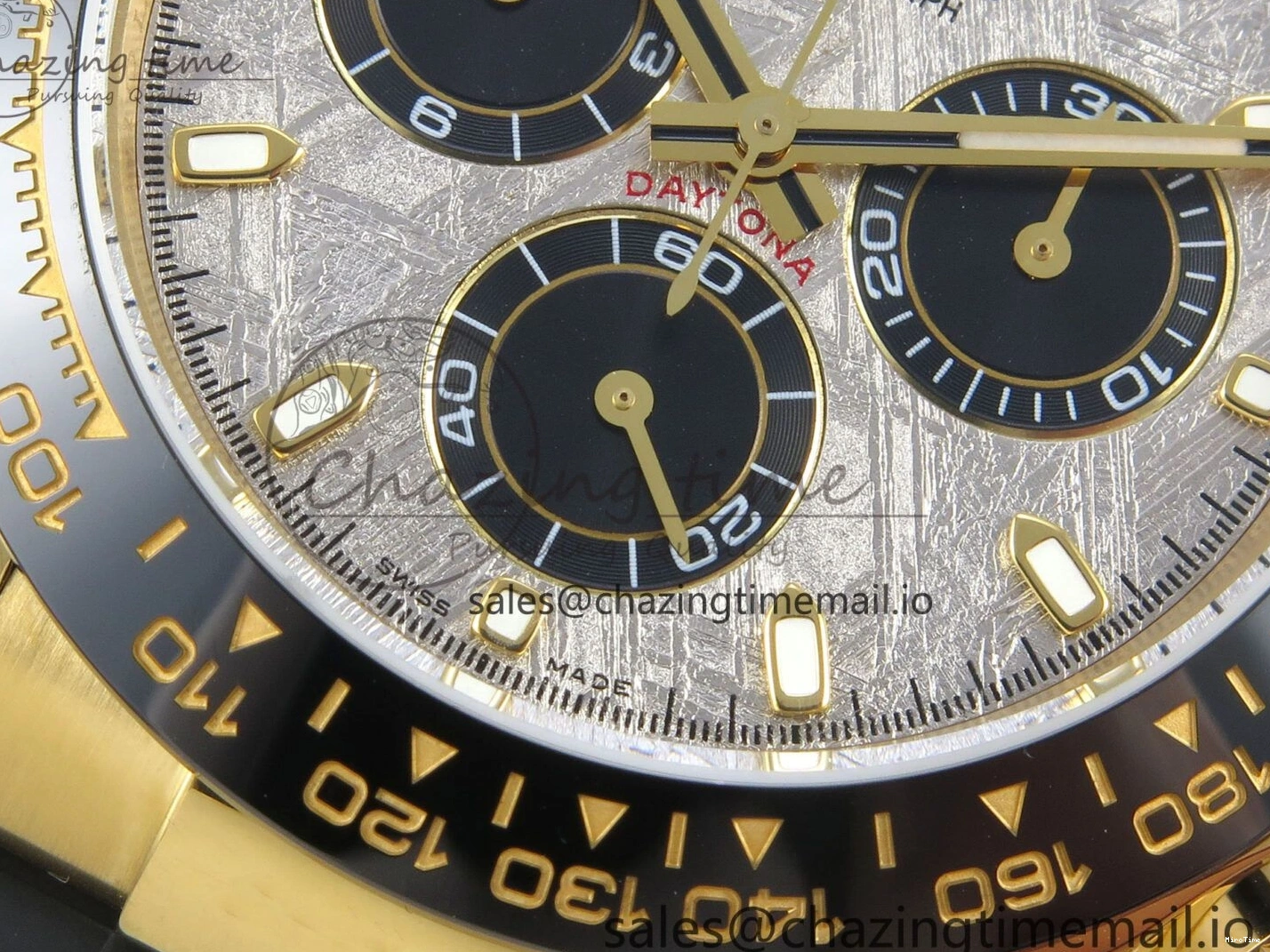 MiroTime 0502 Daytona 116508 YG 3CF 1:1 Best Edition Black Bezel Meteorite Dial on Oysterflex Strap SH4130 V2(Mod Version) Effortless 119